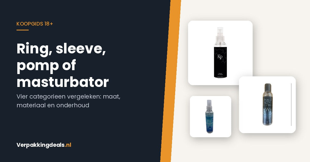 Ring, Sleeve, Pumpe oder Masturbator: Wo fängst du im 18+-Sortiment für Männer an?