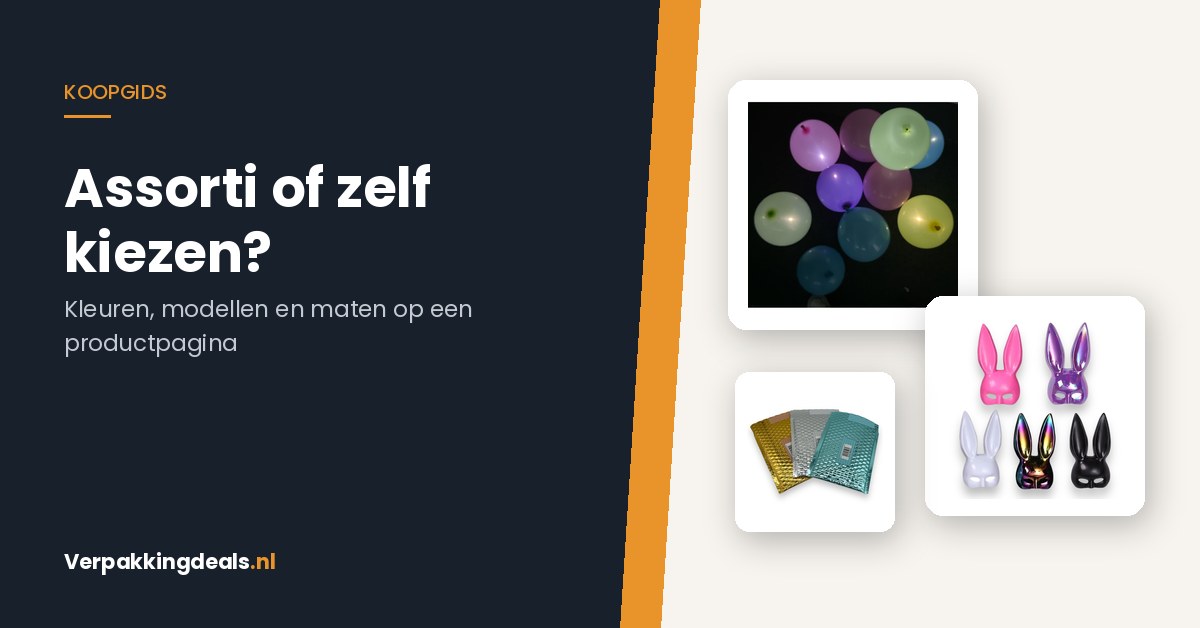 Assorti geleverd: waarom je soms niet zelf de kleur kiest