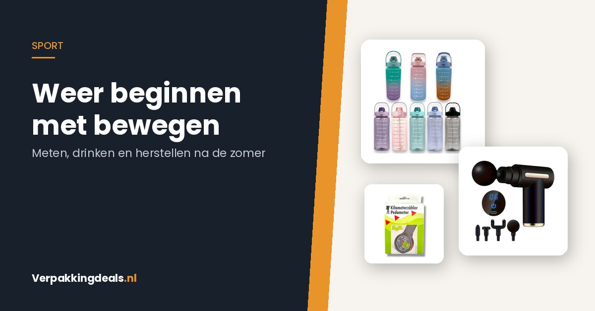 Weer beginnen met bewegen na de zomer: meten, drinken en herstellen