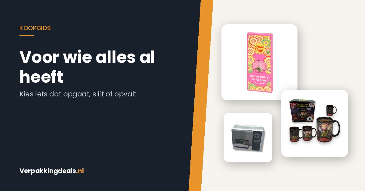 Een cadeau voor iemand die alles al heeft: opmaken, opgebruiken of opvallen