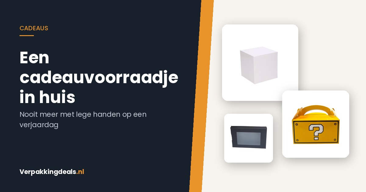Een cadeauvoorraadje in huis: nooit meer met lege handen op een verjaardag