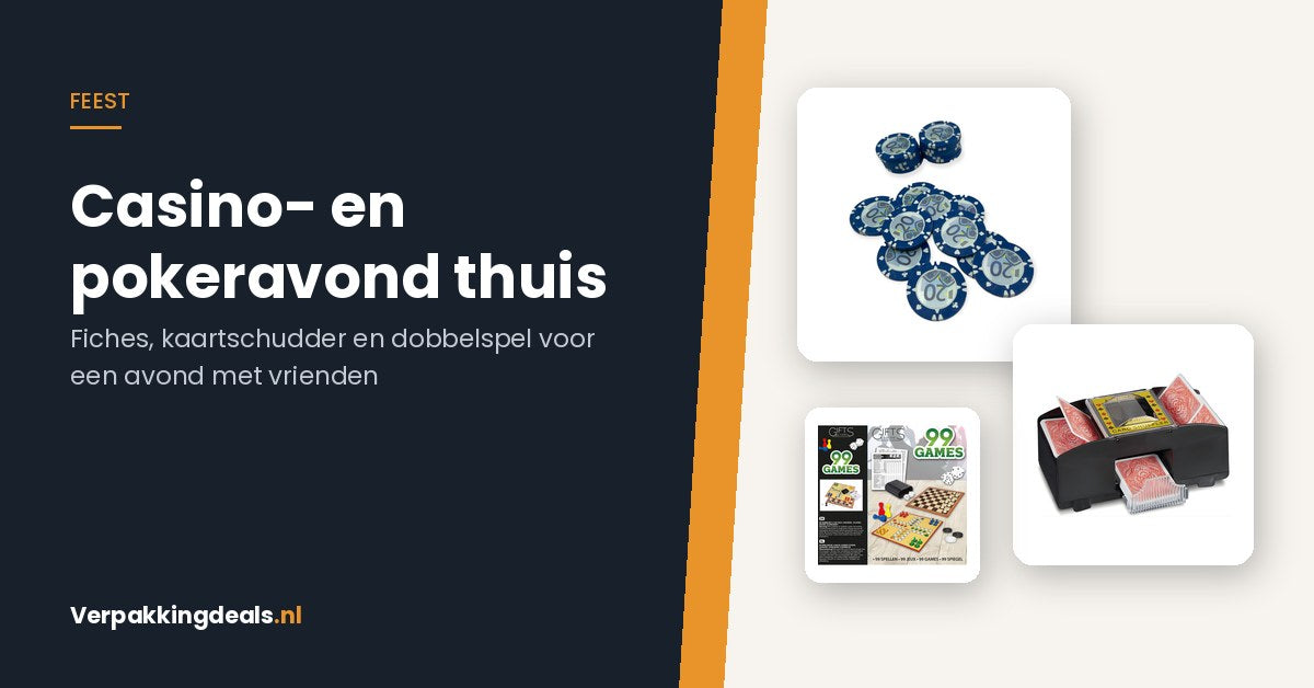 Casino- en pokeravond thuis: fiches, kaartschudder en dobbelspel
