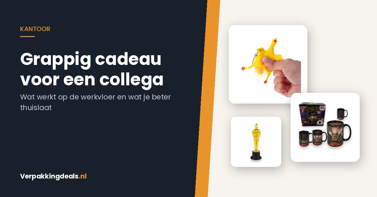 Een grappig cadeau voor een collega: wat werkt op de werkvloer en wat je beter thuislaat