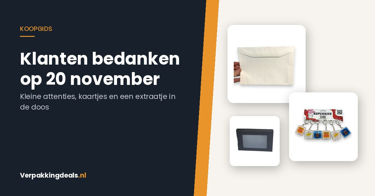 Dag van de Ondernemer op 20 november: je klanten bedanken zonder groot budget
