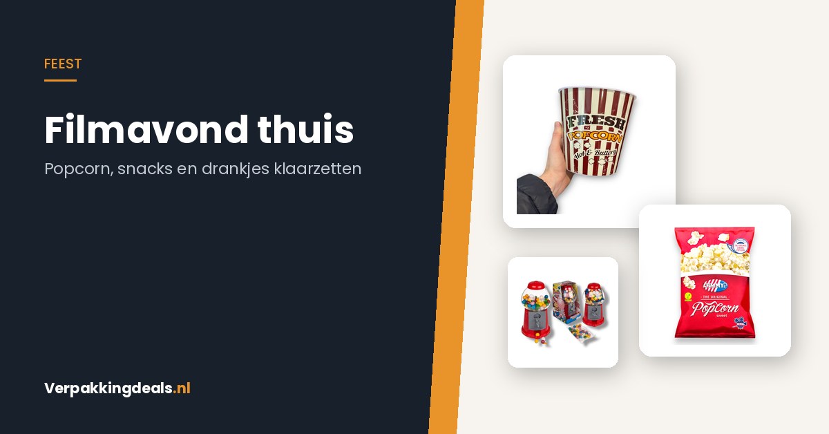 Filmavond thuis: popcorn, snacks en drankjes die je vooraf klaarzet