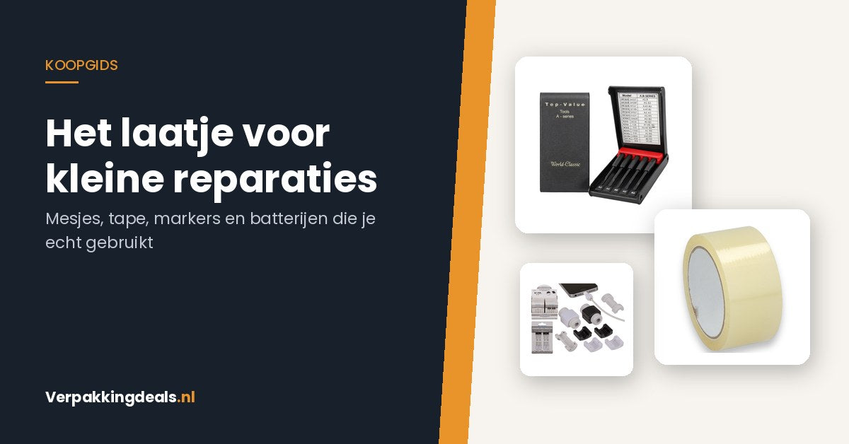 Kapot, los of klemt: het laatje met klein gereedschap dat je tien keer per jaar opentrekt