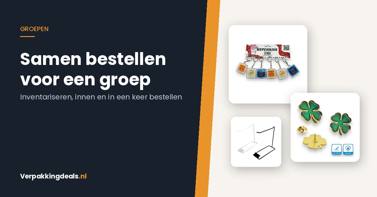 Samen bestellen voor een club, klas of team: inventariseren, innen en in een keer bestellen