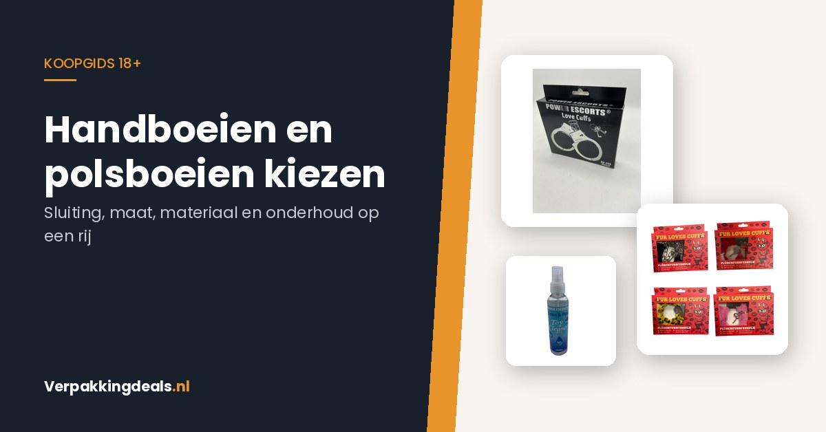 Handboeien en polsboeien kiezen: metaal, pluche of met studs