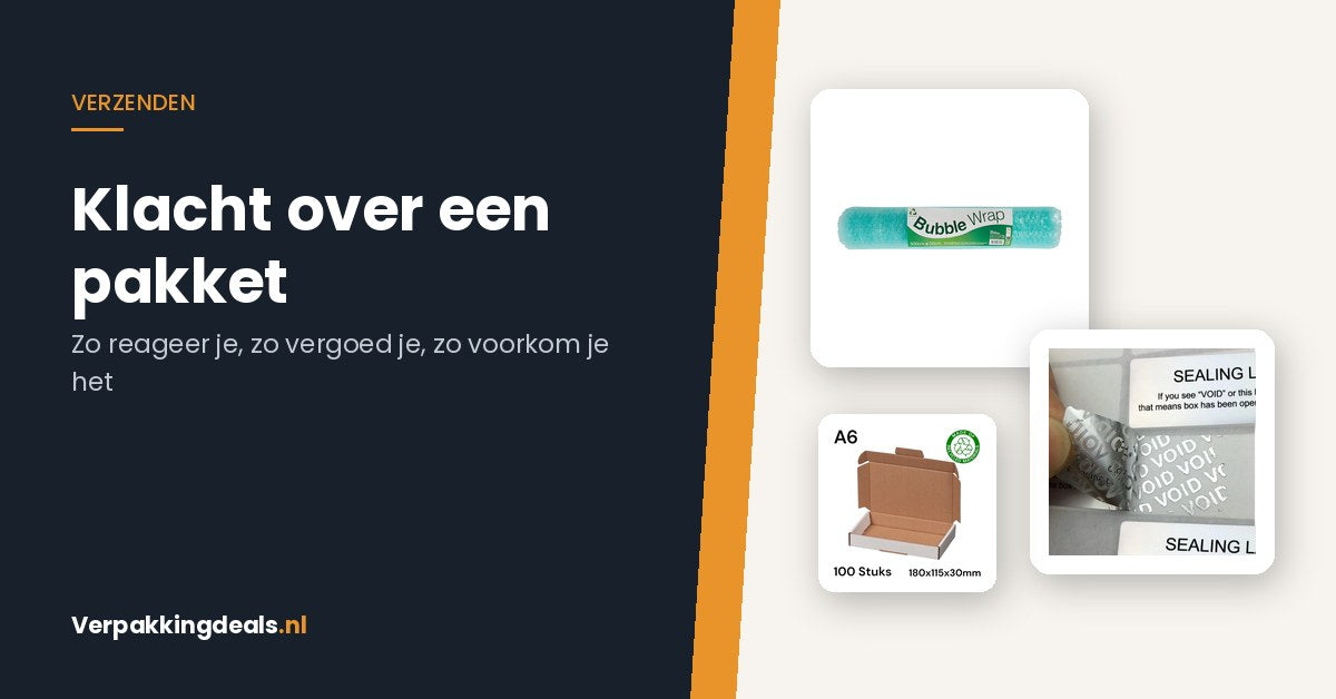 Een klacht over een pakket: zo reageer je, wat vergoed je en wat verander je erna