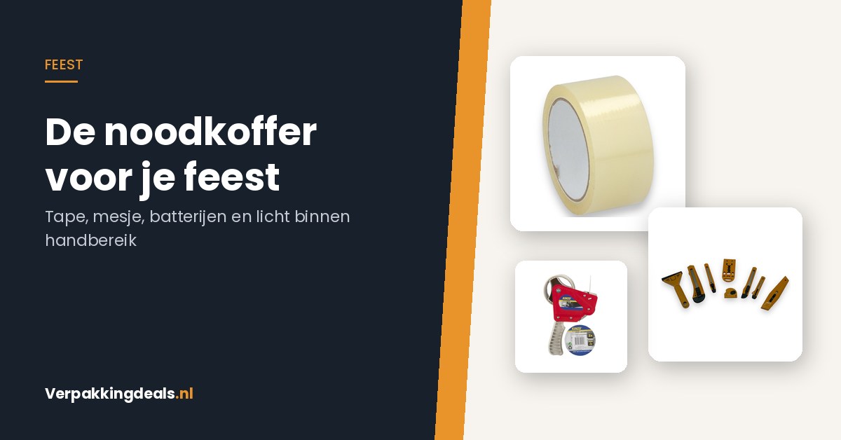 De noodkoffer voor je feest: wat je klaarlegt voor als er iets misgaat