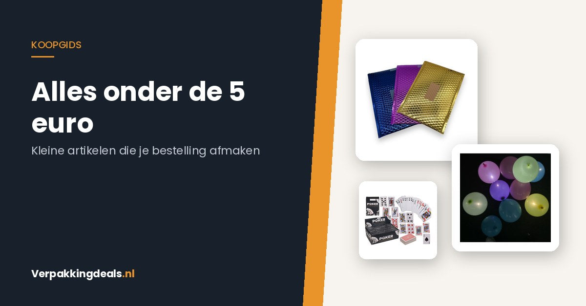 Alles onder de € 5: kleine artikelen die je bestelling afmaken