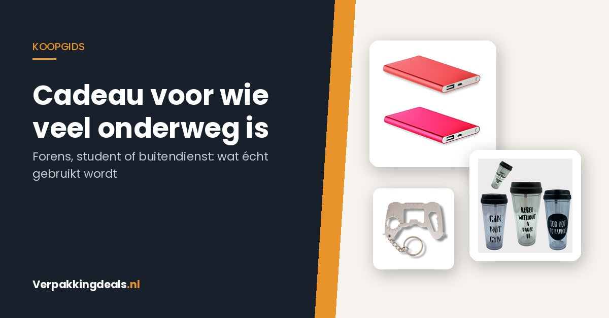 Een cadeau voor wie veel onderweg is: forens, student of buitendienst