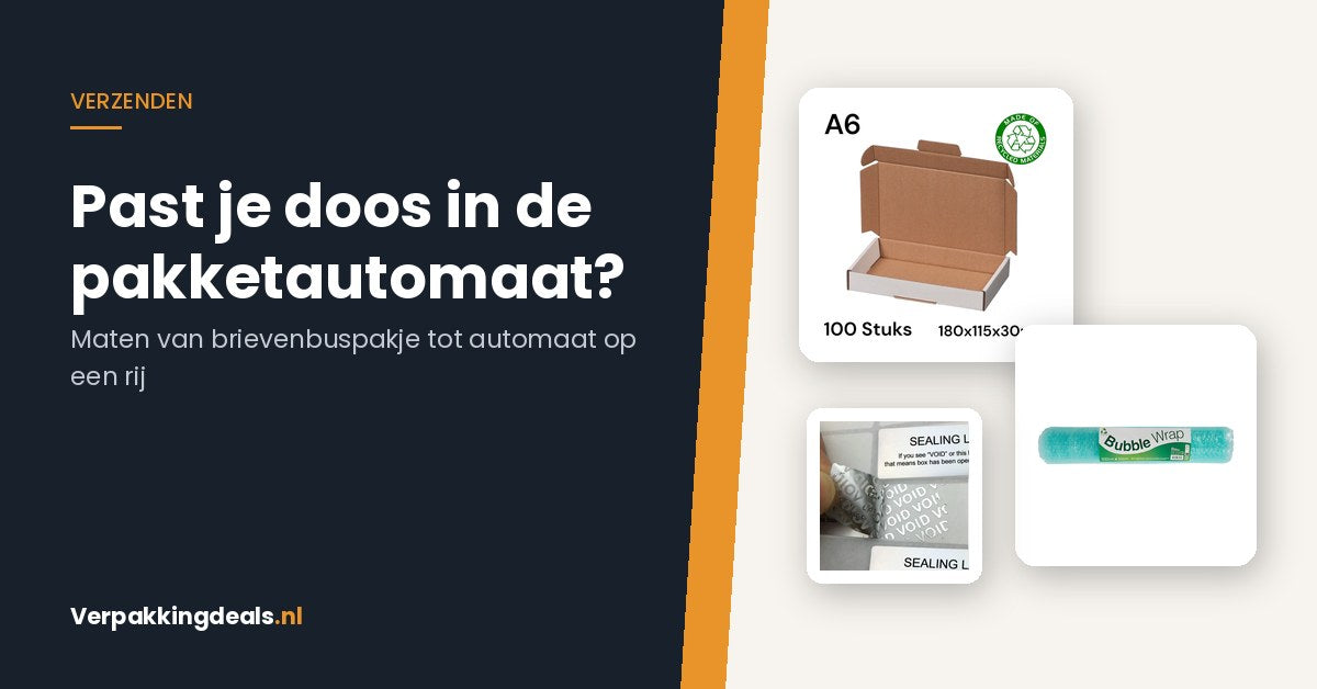 Naar een pakketautomaat of afhaalpunt: past jouw doos er eigenlijk in?