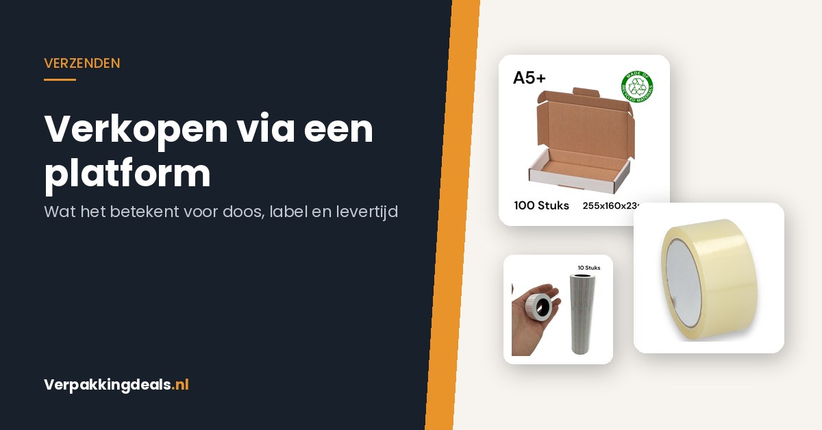 Naast je eigen webshop verkopen via een platform: wat verandert er aan doos, label en levertijd?