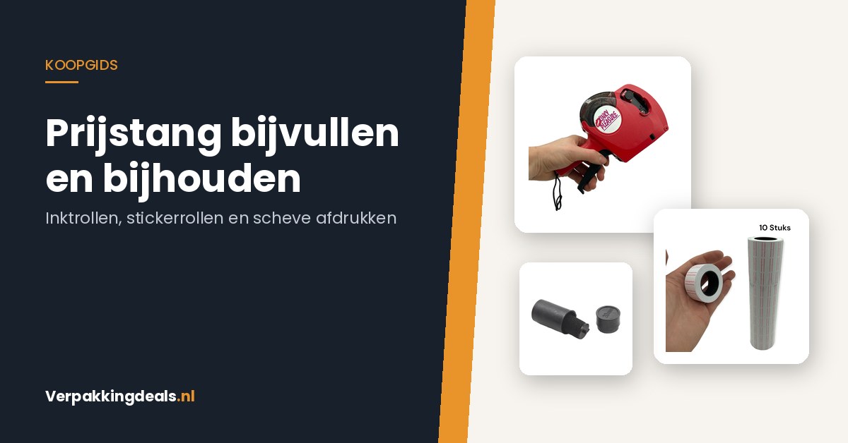 Prijstang bijvullen en aan de praat houden: stickerrollen, inktrollen en scheve afdrukken