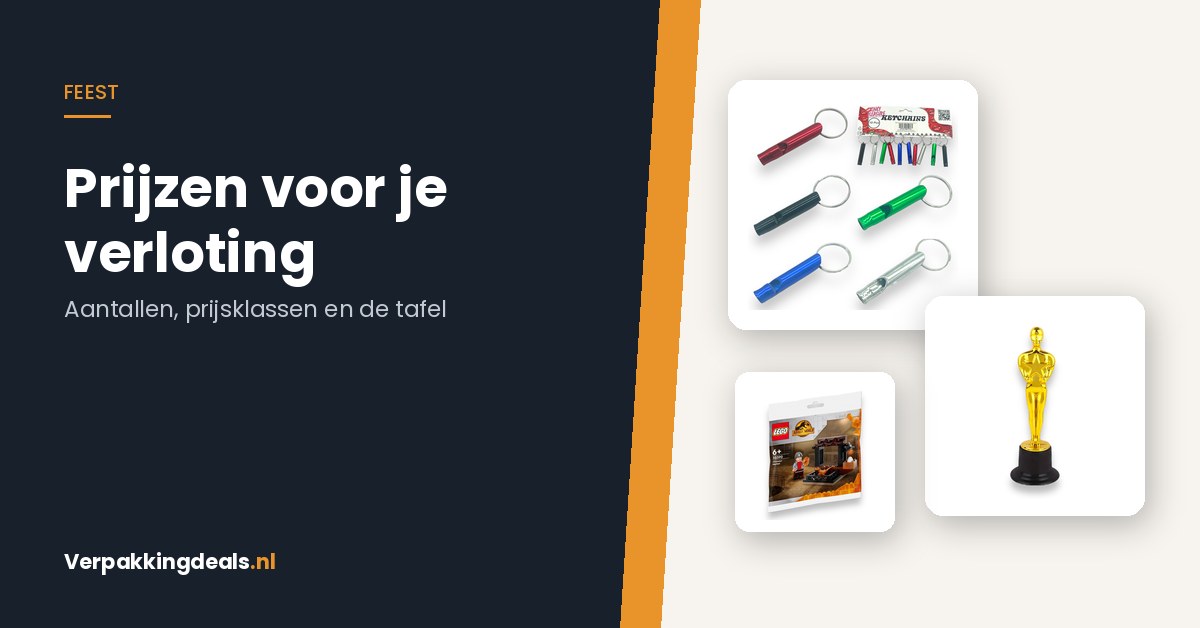 Prijzen voor een bingo, verloting of rad van avontuur: zo stel je de tafel samen