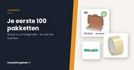 Brievenbusdoos, verpakkingstape en noppenfolie: het basisverzendpakket voor een startende webshop
