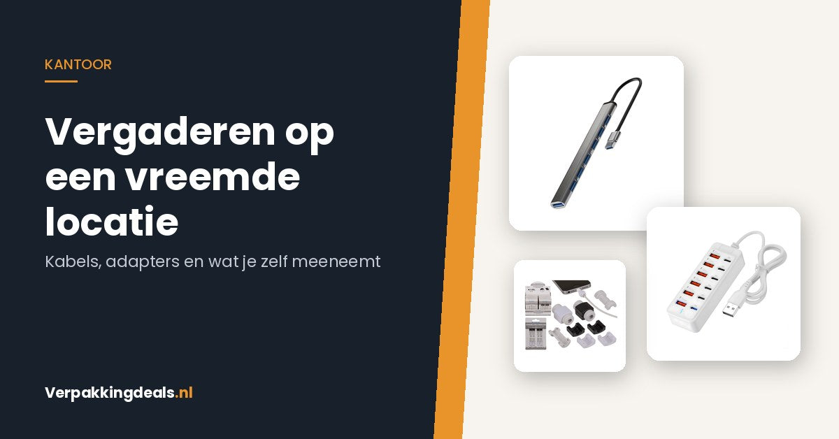 Presenteren in een zaal die je niet kent: kabels, adapters en wat je zelf meeneemt