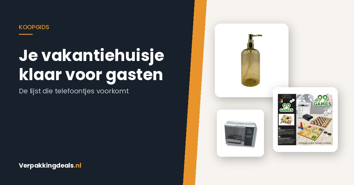 Een huisje, chalet of logeerkamer die je verhuurt: de lijst die telefoontjes voorkomt