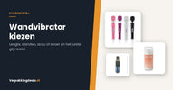 Wand massager met flacons glijmiddel op waterbasis