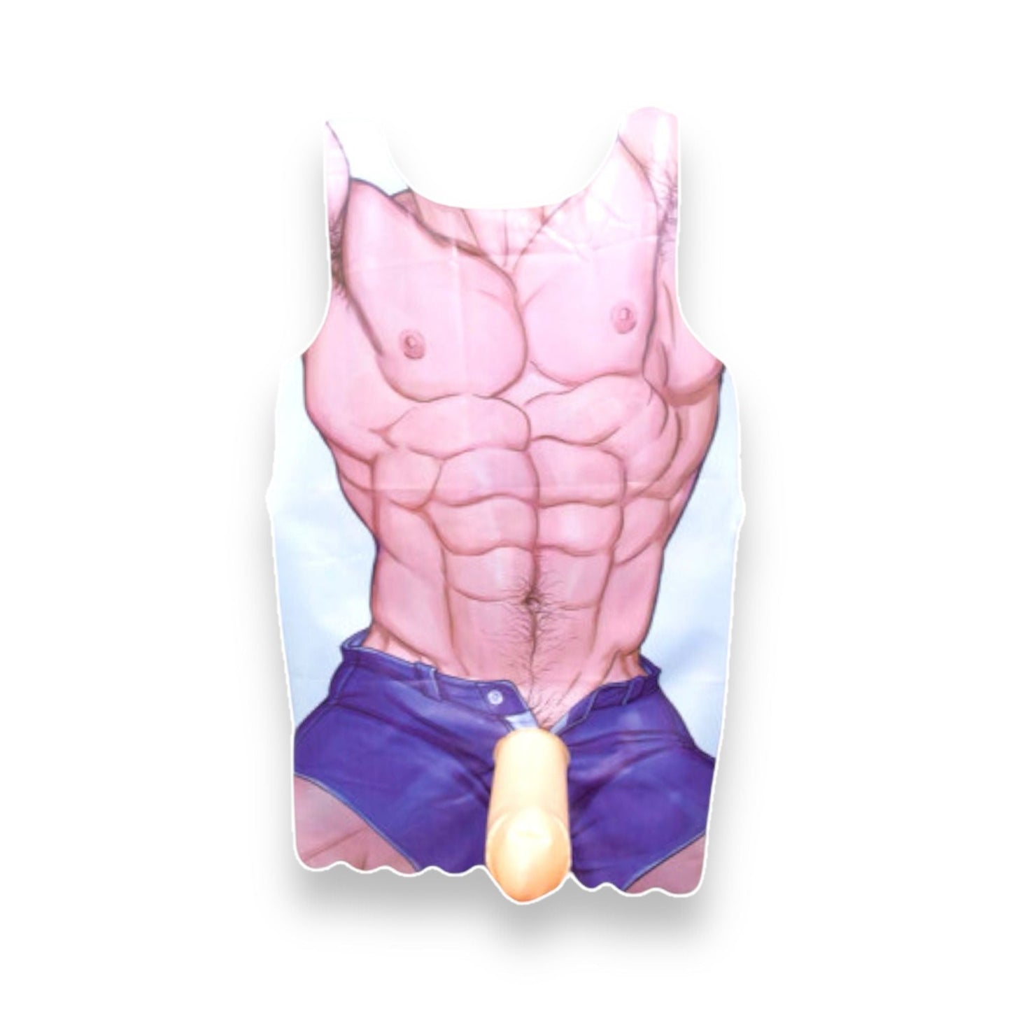 Opblaasbaar Penis Schort - 12 Inch - Grappig Feestaccessoire