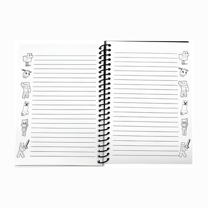 XXL gaming muismat met villager ruil recepten + A5 notitieboekje met stickers