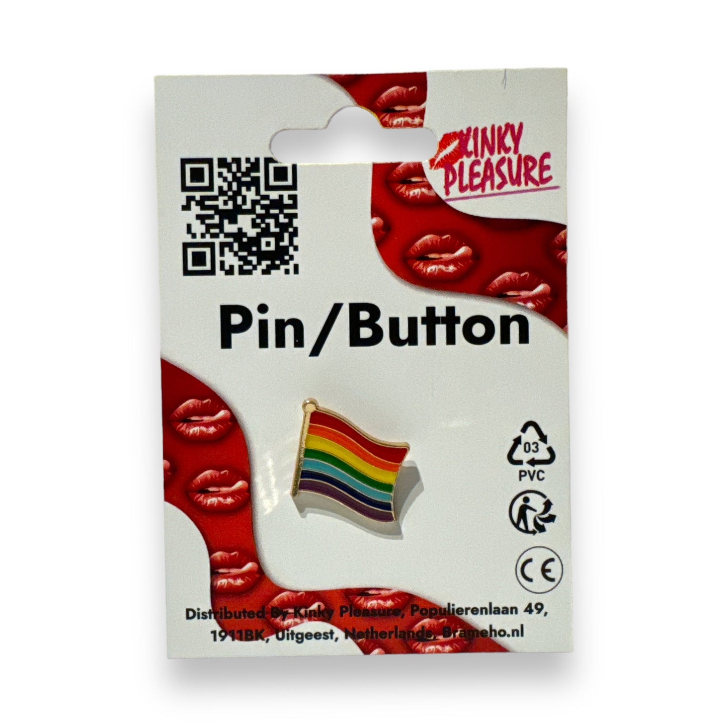 Regenboog Vlag Pin – Golvend LGBTQ+ Speldje van Metaal