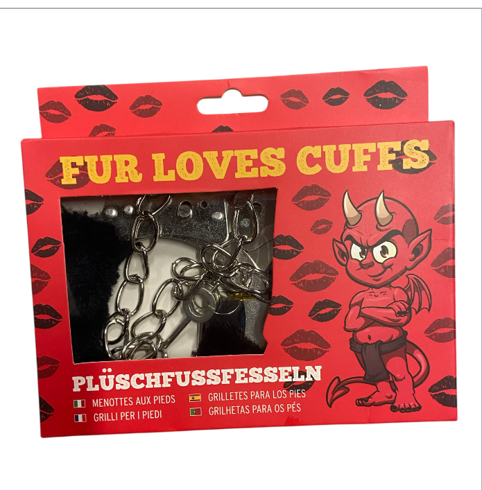 Furry Cuffs Mix Box total 24 Pcs 4 Colours Extra Heavy - Extra Long Chain - extra Big - each Cuffs 265 Gram