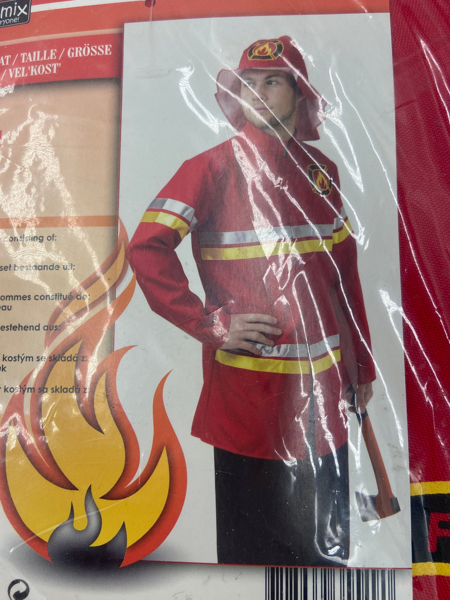 Brandweerman Kostuum Heren – Jas & Hoed – Maat M – Partymix