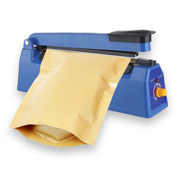 Handmatige sealmachine blauw - impulssealer met 8 standen