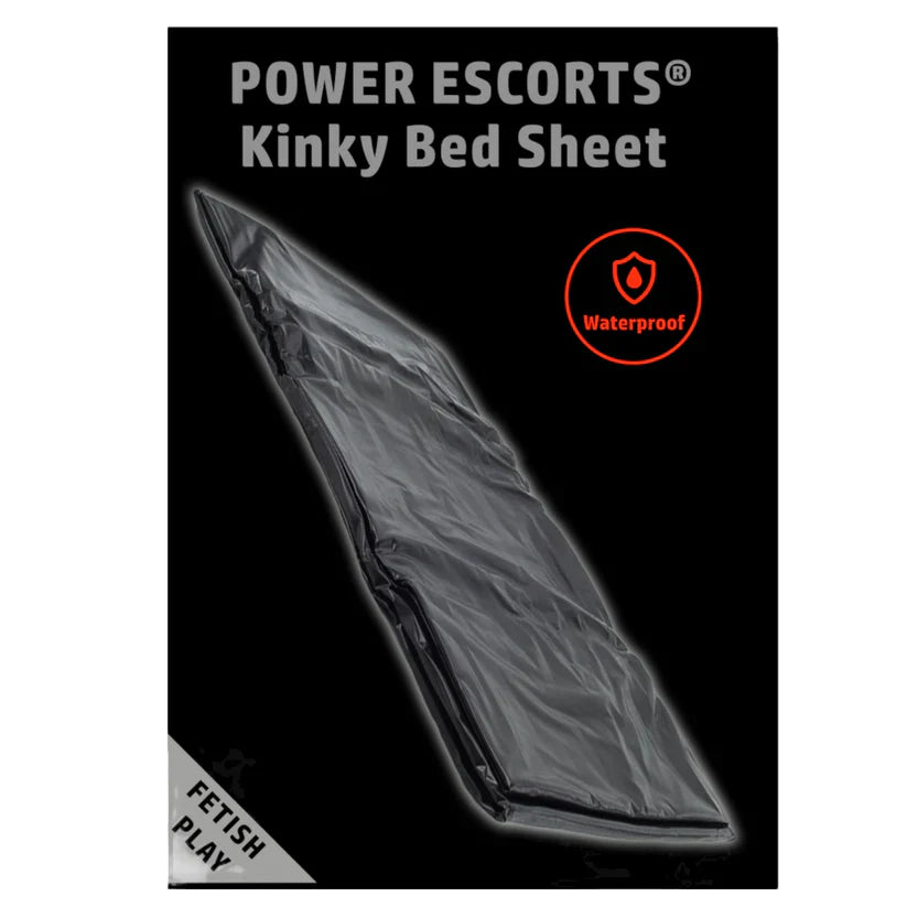 Kinky Bed Sheet – PVC – Zwart & Bruin – 160 x 227 cm – Waterproof