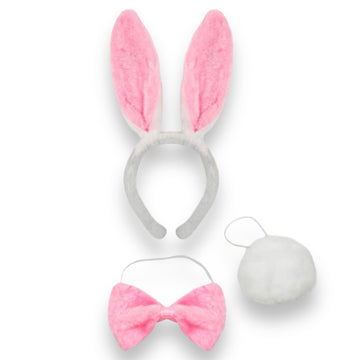 Rabbit Dress-Up Set Pink 3-Piece
