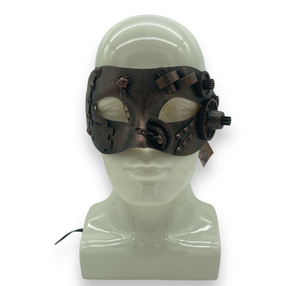 Steampunk Masker in Koperkleur Model: Geneva