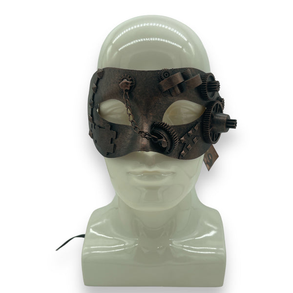 Steampunk Masker Koperkleur - Model Geneva