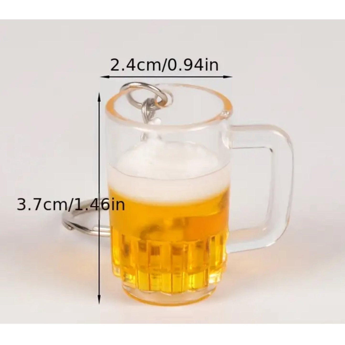 Mini Bierglas Sleutelhanger – Realistisch Design