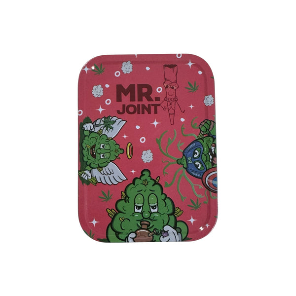 Metalen Opbergdoos Mr. Joint Rood - 11 x 8 x 2,5 cm