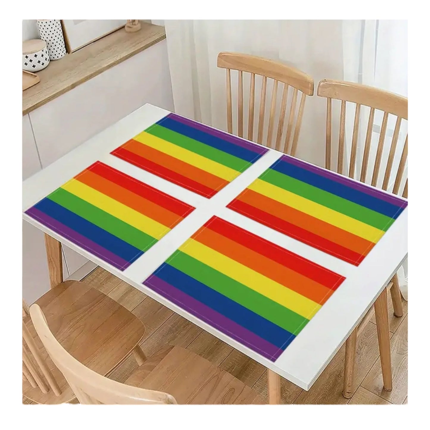 Regenboog Placemats - 32x42cm