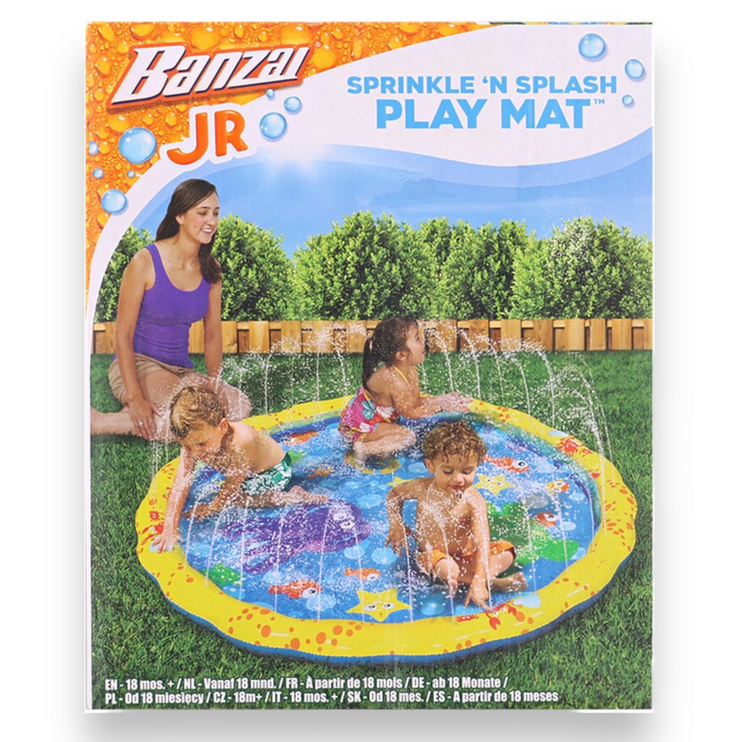 Banzai Sprinkle 'N Splash Waterspeelmat - Perfect voor peuters om op een speelse manier aan water te wennen