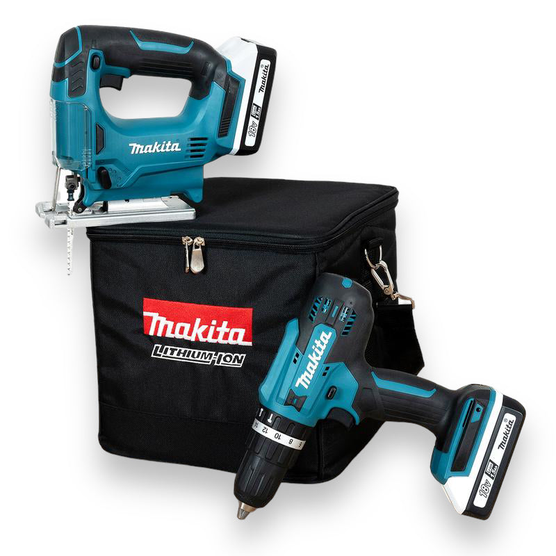 Complete Makita Accu Boormachine & Accu Decoupeerzaag Combi Deal