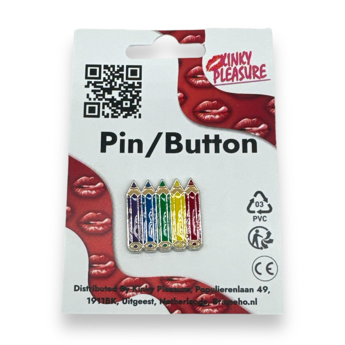 Regenboog Potloodjes Pin – Creatieve LGBTQ+ Pride Speld