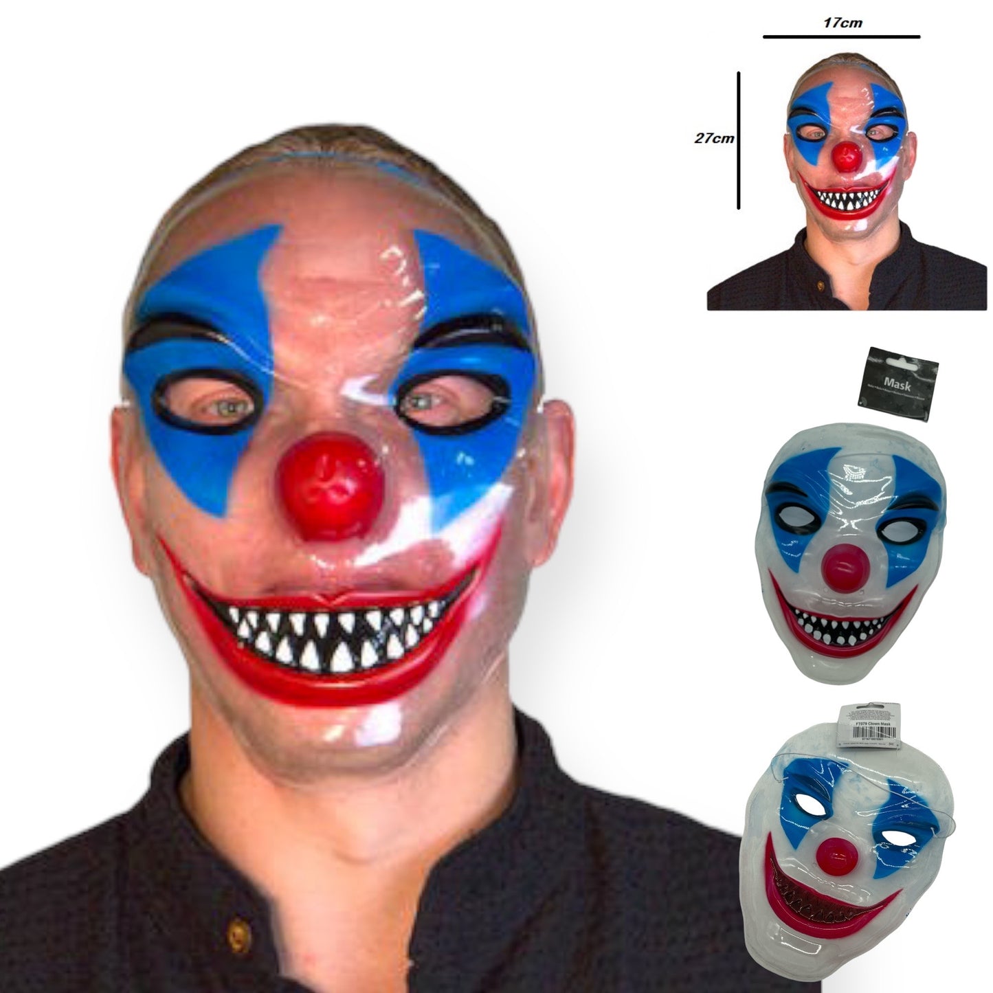 Killer Clown Mask Transparent