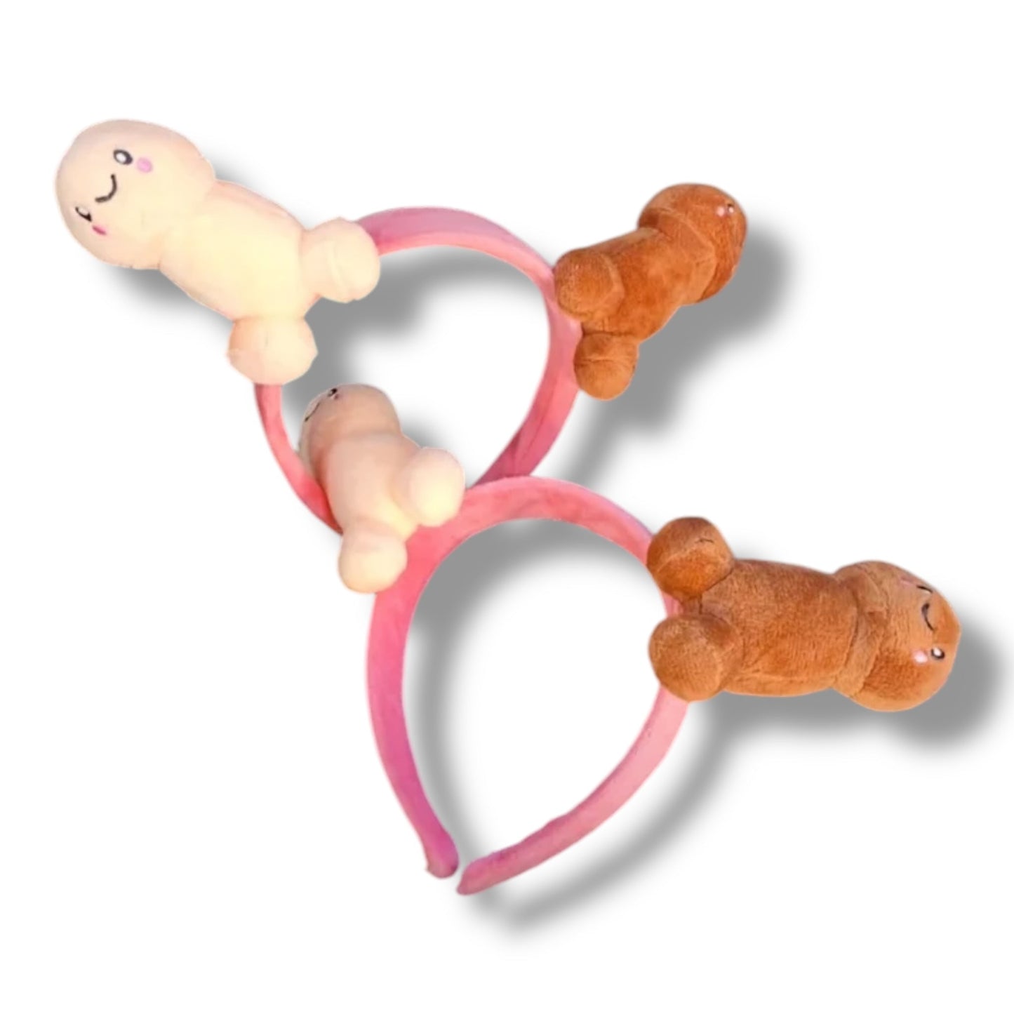 Penis Diadeem Deluxe – Pluche Pikjes met Lachebekjes