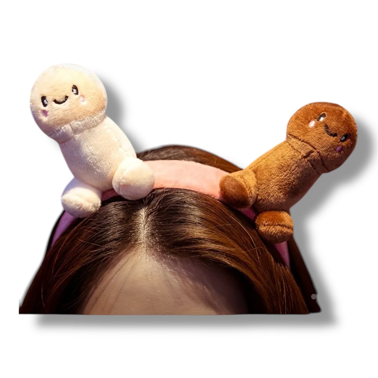 Penis Diadeem Deluxe – Pluche Pikjes met Lachebekjes