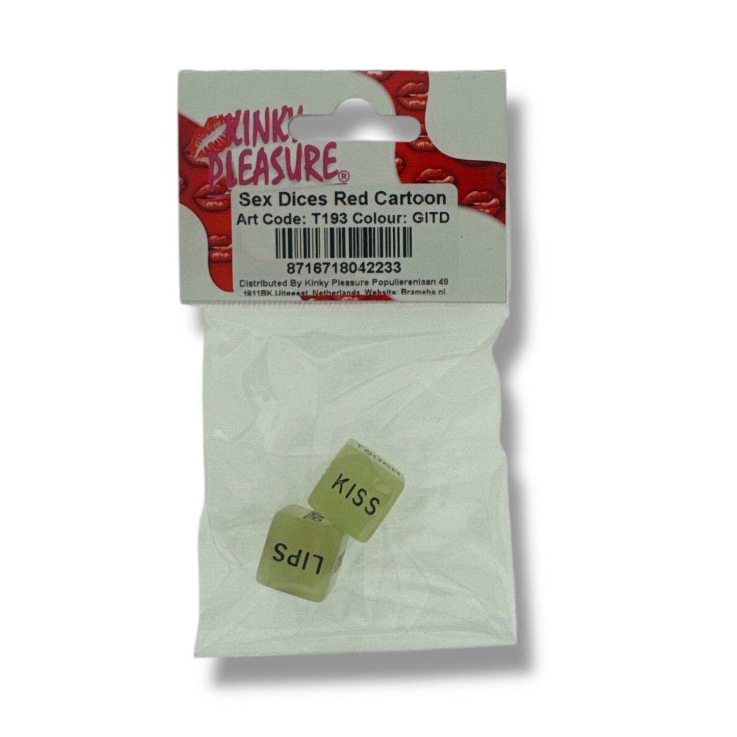 Oplichtende Sex Dobbelstenen – Glow in the Dark – Kinky Pleasure – 2 stuks