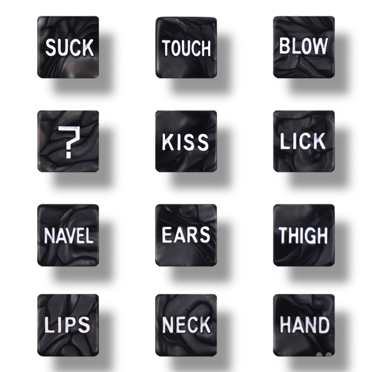Zwarte Sex Dobbelstenen – Kinky Pleasure – Erotisch Spel voor Koppels – 2 Stuks