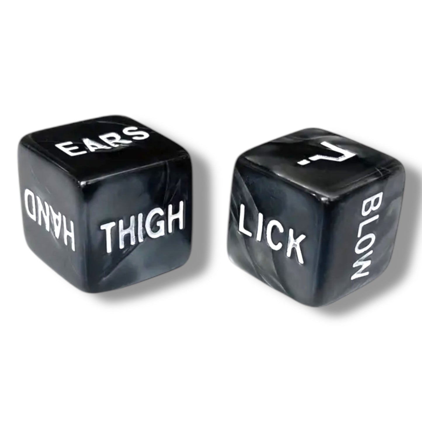 Zwarte Sex Dobbelstenen – Kinky Pleasure – Erotisch Spel voor Koppels – 2 Stuks