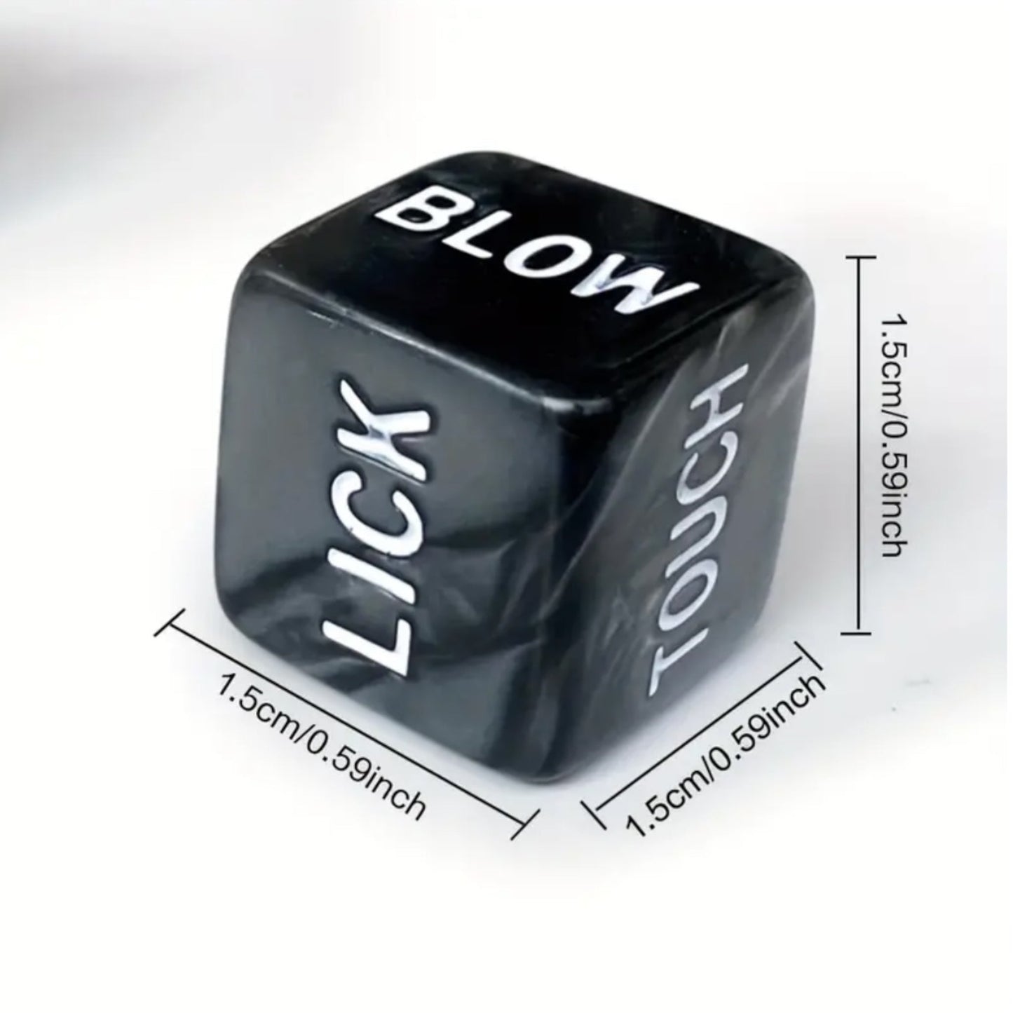 Zwarte Sex Dobbelstenen – Kinky Pleasure – Erotisch Spel voor Koppels – 2 Stuks