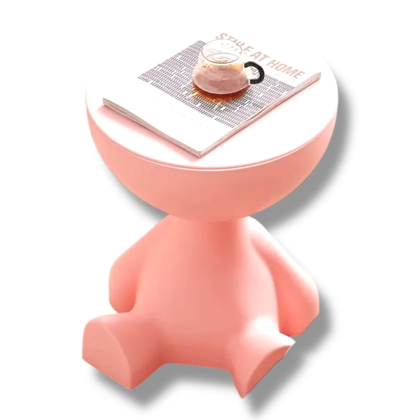 Grappige Opbergtafel – Testikel Design – Mat Zwart