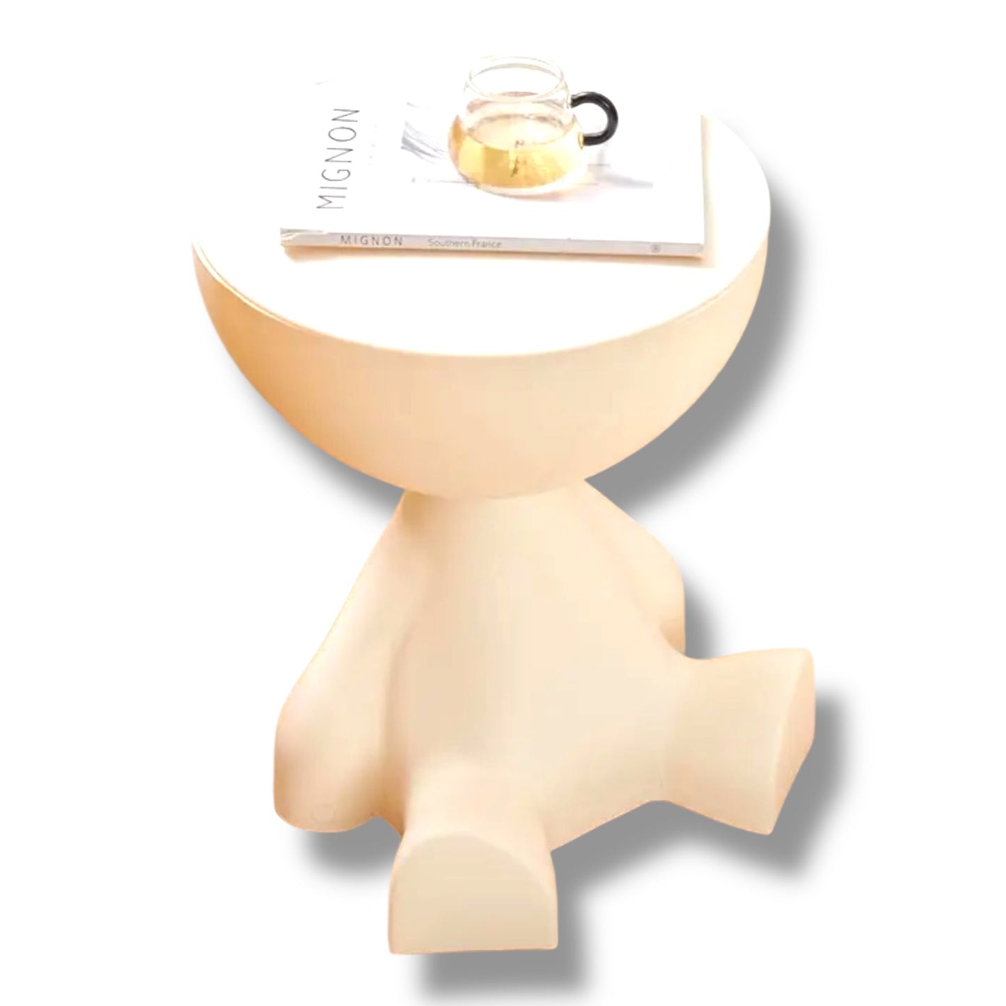 Grappige Opbergtafel – Testikel Design – Mat Zwart
