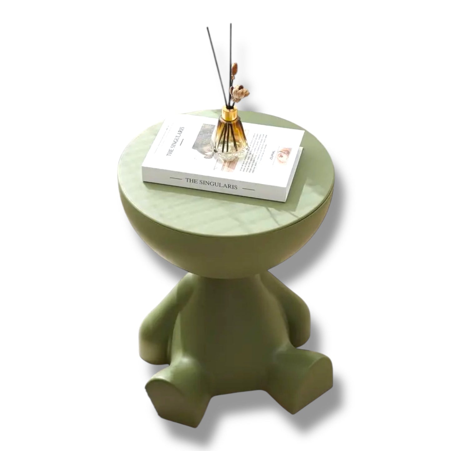 Grappige Opbergtafel – Testikel Design – Mat Zwart